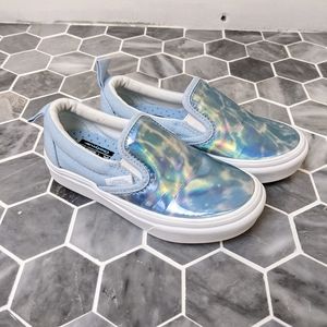 Vans X Autism Awareness Sensory Dream Light Blue Comfy Cush Slip On Shoes